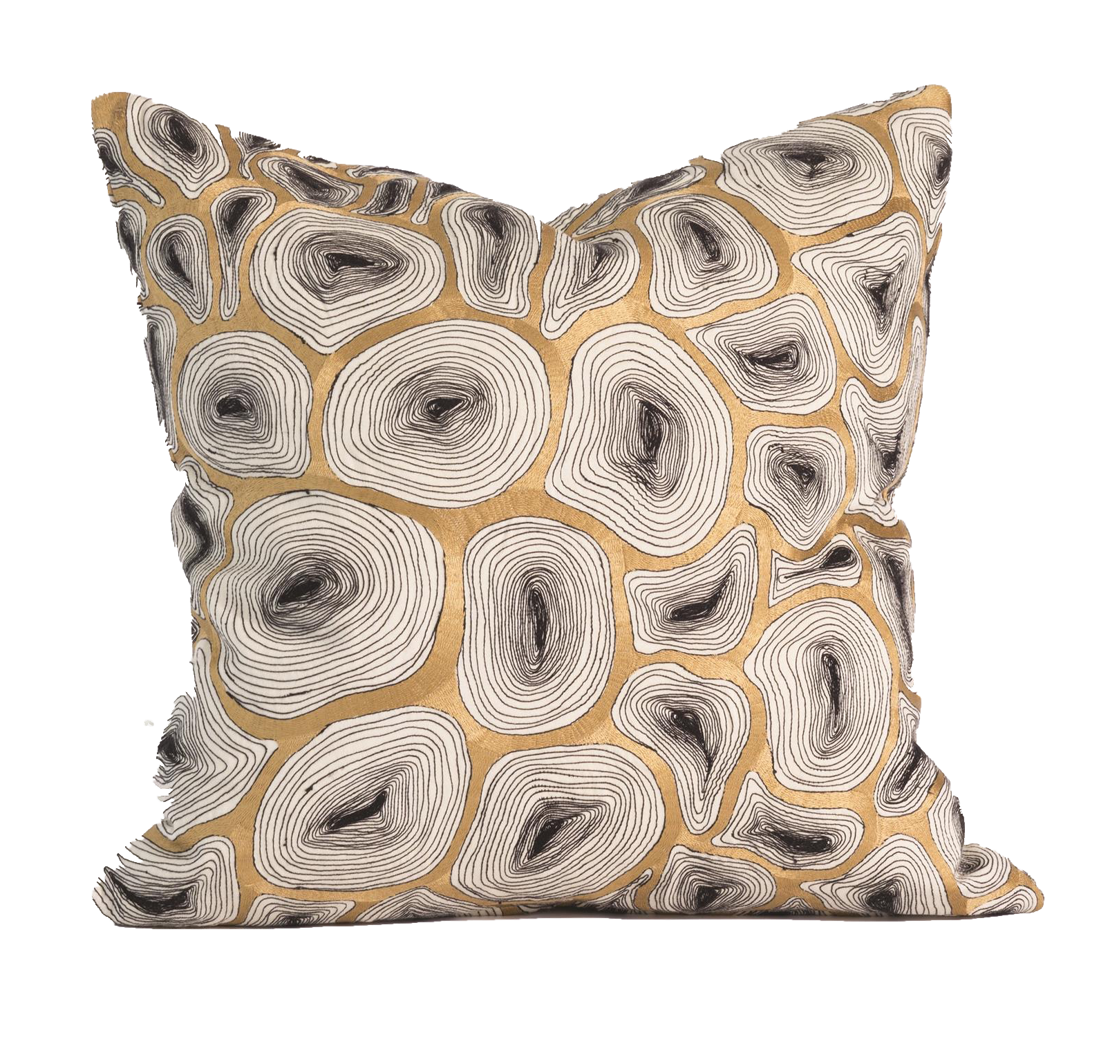 Gilt Agate Pillow