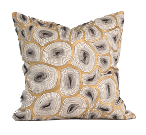 Gilt Agate Pillow